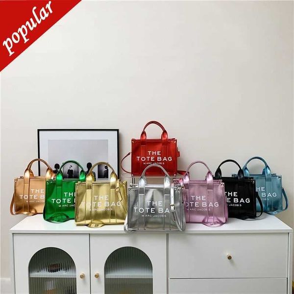 

marc designer bag jacob the tote bag 2023 new fashionable handheld bright one shoulder crossbody high capacity korean internet red premium s