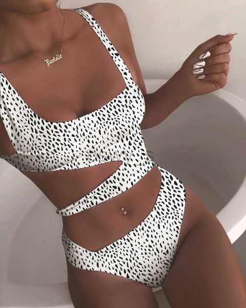 

swimwear women's women swimwear fashion trend one shoulder contrast color stripe one-piece bikinis swimsuits designer female mesh beach, White;black
