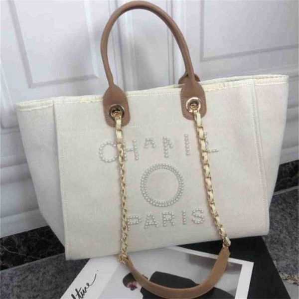 

70% off luxury women's fashion classic canvas beach bag large capacity small chain packs big handbags tmkt