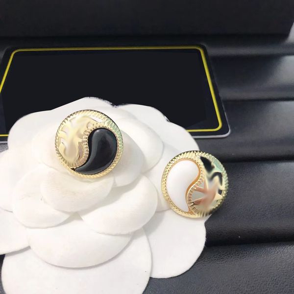 

new fashion stud earrings womens steel for woman luxury silver gold designer luxury silver designer accessories valentine wedding gifts for, Golden;silver