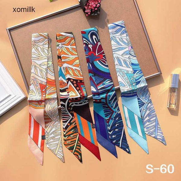 

hermm designer scarves cravat h family small ribbons bags handles hair bands decorative women s etc, Blue;gray