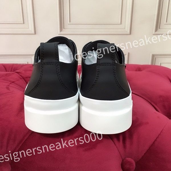 

casual shoes vintage shoes leather lace-up sports men shoes fashion small white shoes women, Black