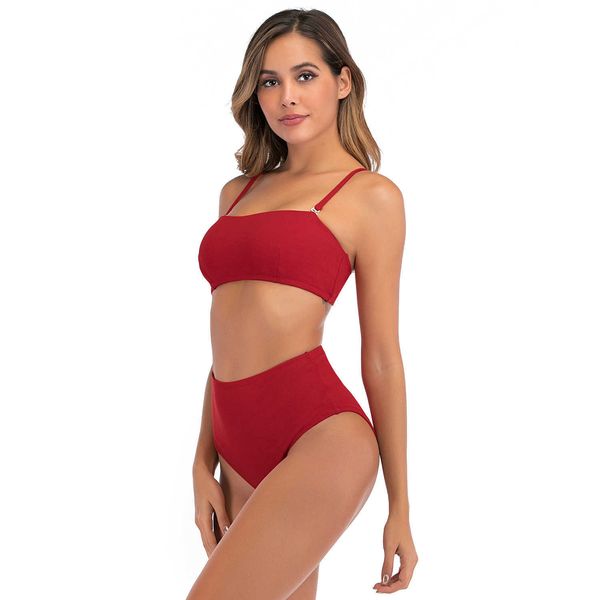 

new swimsuit 2022 split swimsuit bikini high waist swimsuit women's swimsuit