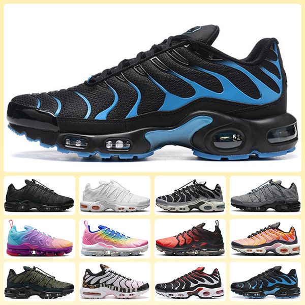 

tn plus toggle utility running shoes black metallic silver triple white pink spell fuchsia dream black university blue for mens women's