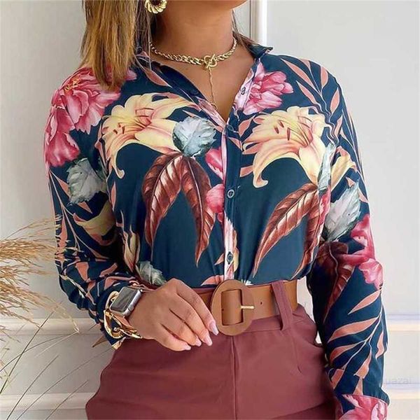 

large women's 2023 new product light mature digital printing standing collar long sleeve shirt txx, White