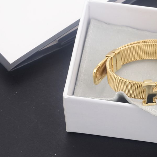 

h bangle for woman designer couple for man gold plated 18k t0p advanced materials official reproductions european size luxury gift for girlf, Black