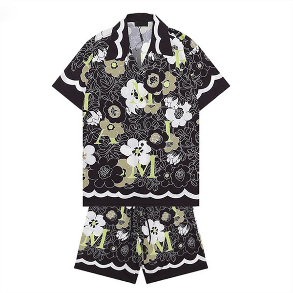 

mix style summer designer tracksuits sets 2023 mens hawaii beach classical letter print running suits t-shirt short sleeve t shirts tee spo, Gray