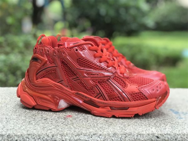 

basketball shoes b 7.0 red monocolor mesh rubber designer shoes sneakers with original box