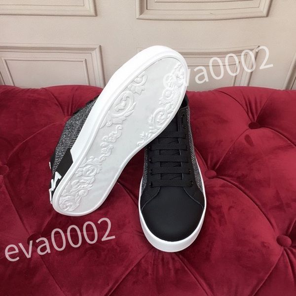 

2023 luxury designer sneakers calfskin casual shoes reflective shoes vintage leather trainers all-match stylist sneaker leisure shoe platfor, Black