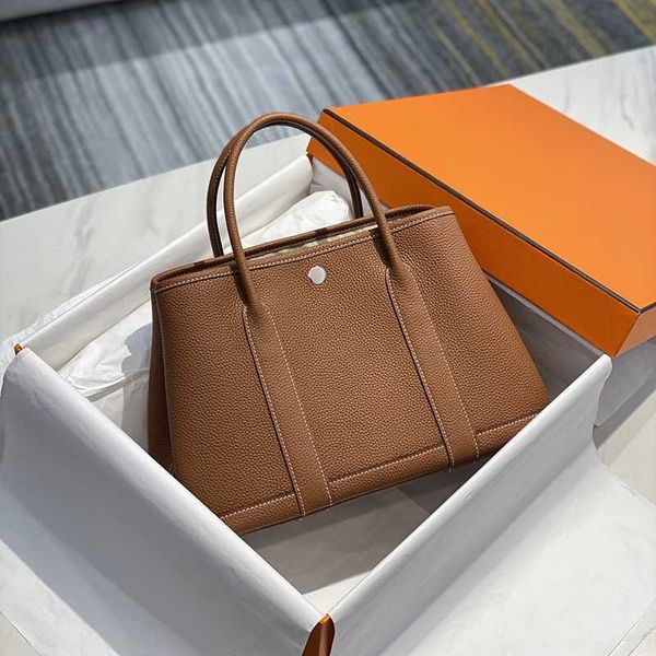 

designer totes garden party new genuine leather women's bag one shoulder crossbody tote bag versatile bag portable big bag shopping bag