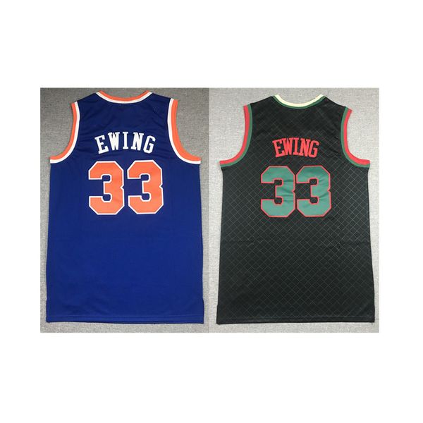 

american basketball wear patrick ewing 33 throwback men jerseys blue black mitchell ness shirt size stitched jersey mix order