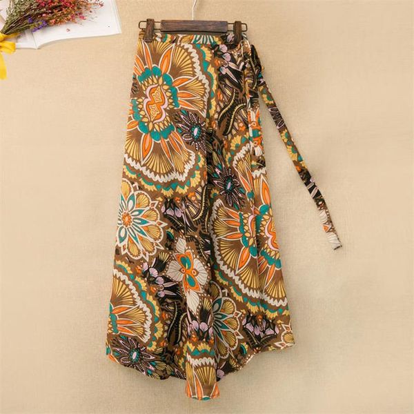 

skirts summer laceup allmatch wrap onepiece midi highwaist korean womens, Black