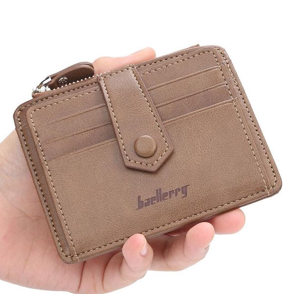 

pu coin purse wallet for men male short leather slim card holder, Red;black