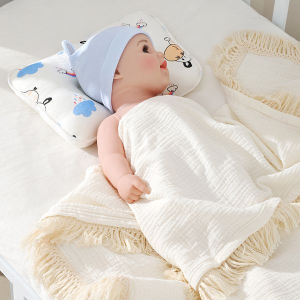 

pillows baby sleep born support concave cartoon print molding pad 230426