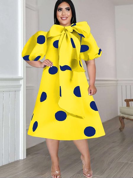 

dresses midi dresses plus size puff sleeve blue yellow big bow women a line birthday party evening lovely gowns outfits 4xl summer 2022, Black