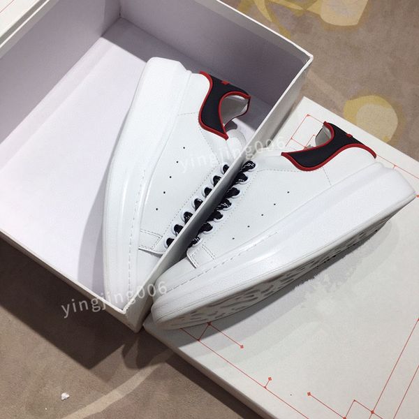 

new mens womens quality designer sneaker casual shoes leather sneakers embroidered stripes white shoes flat platform walking sports trainers, Black