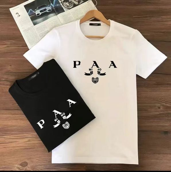 

summer mens designer t shirt casual man womens loose tees with letters print short sleeves sell luxury men tee size s-xxxl, White;black