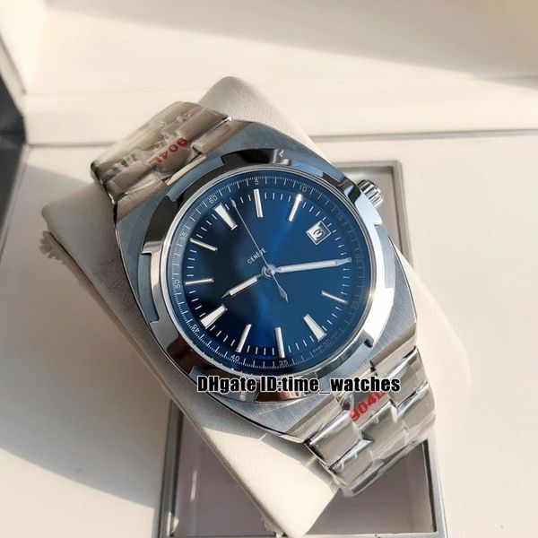 

gdf new watch overseas 4500v/110a-b128 miyota 8215 automatic mens watch 41mm blue dial stainless steel bracelet luminous gents sport watches, Slivery;brown