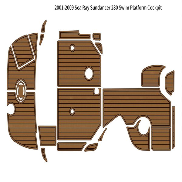 

2001-2009 sea ray sundancer 280 swim platform cockpit pad boat eva teak floor