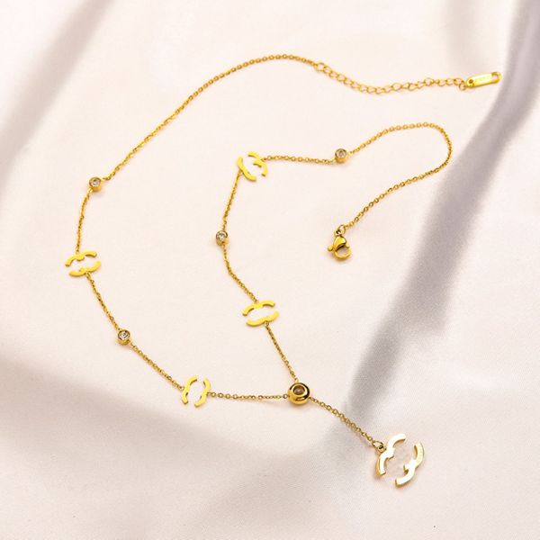 

gold love pendant necklaces gold chain choker women jewelry wedding party gift necklace new style stainless steel sliver necklace, Silver