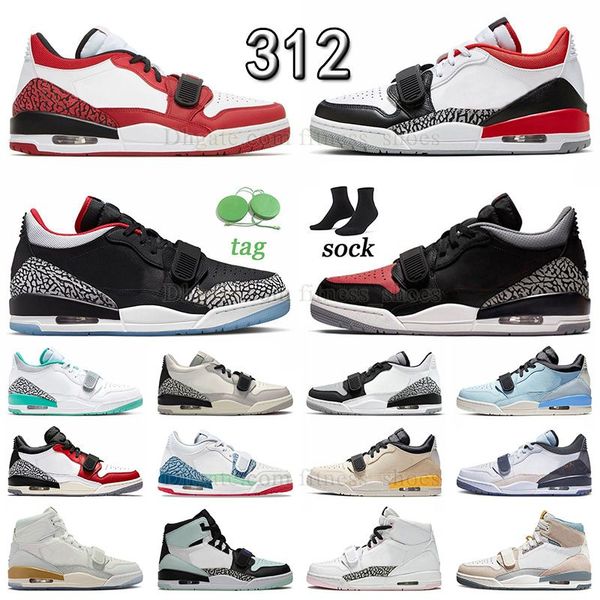 

new pattern basketball shoes legacy 312 chicago flag red black toe bred cement low men women outdoor sneaker trainers 25th anniversary sail
