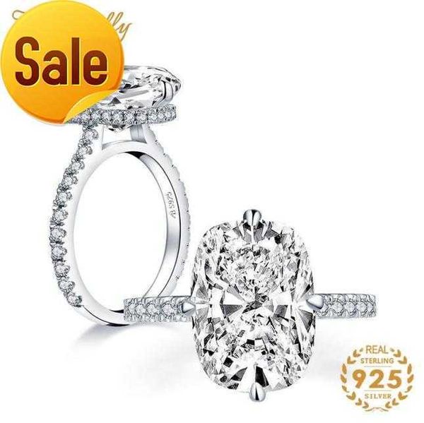 

cluster rings joycejelly trendy 925 sterling silver women wedding fine jewelry rectangle created moissanite gifts whole moissanite jewelry, Golden;silver