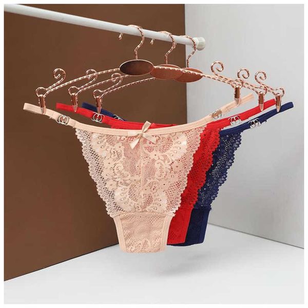 

briefs panties 3 psset roupa interior feminina calcinha de renda floral lingerie mulher calcinha tanga gstring feminino pantys perspectiva n, Red;black