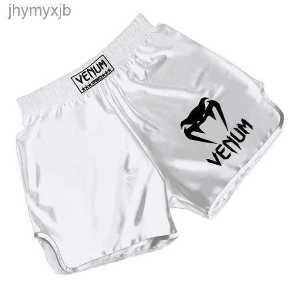 

men's shorts boxing muay thai kick boxer trunks mma men fight grappling sportswear quick drying training short pant 3 wewe, White;black