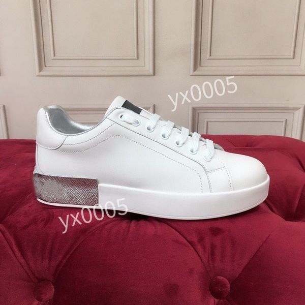 

designer fashion sneaker casual shoes trainers dress shoes mens leather breathable open for change outdoor sports sneakers, Black