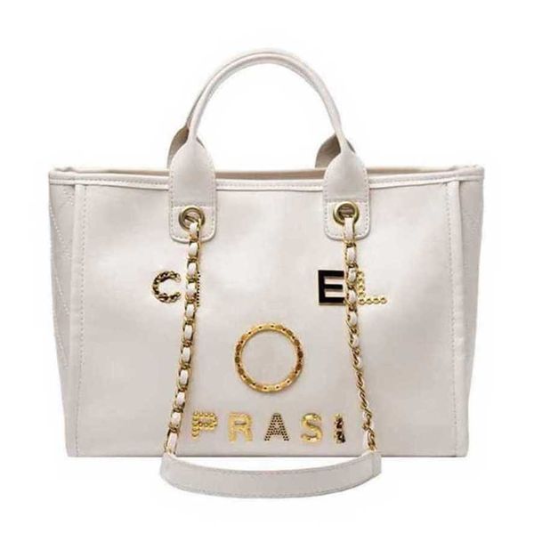 

50% off luxury women's handbags classics beach metal pearl letter badge tote bag small leather large chain wallet jqyz
