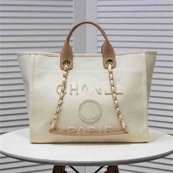 

70% off fashion luxury women's classic canvas beach bag large capacity small chain packs big handbags 179m