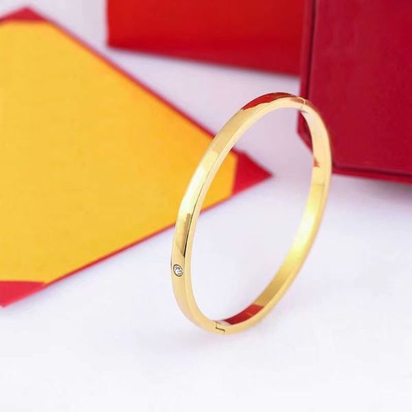 

new style bangle bracelet titanium steel woman man love bracelet bangles never fade silver rose gold screw screwdriver designer couple jewel, Golden;silver