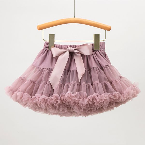 

skirts de peach spring multicolor baby girls tutu skirts children fluffy ballet skirt kids princess lace tulle party dance skirt 230427, Blue