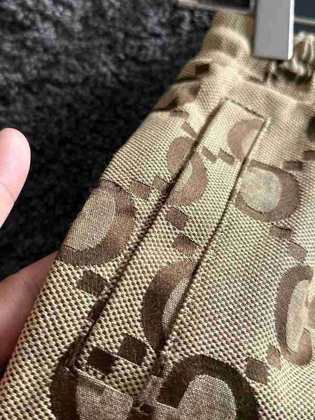 

men's shorts designer jacquard jeans two letter casual pants khaki sport ladies qsw7, White;black