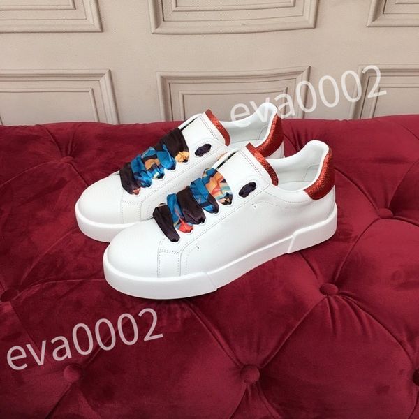 

2023 luxury designer sneakers calfskin casual shoes vintage leather trainers all-match stylist sneaker leisure shoe platform lace-up, Black