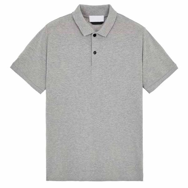 

Men's Casual Polo Shirt Fashion Brand T-Shirt Men's Summer Lapel Business Casual Polo Men's Comfortable Solid Color Short Sleeved Button Polo T-shirt Topstoney 1807#, Black-1807#