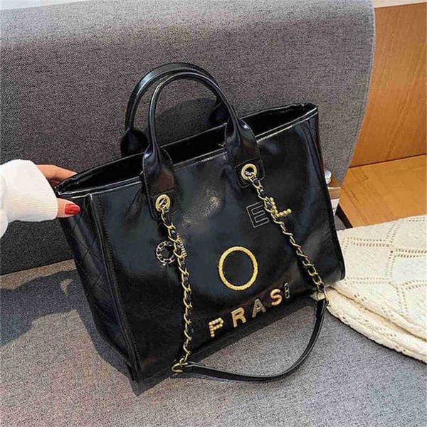 

70% off handbags luxury women's classics beach metal pearl letter badge tote bag small leather large chain wallet backpack o6s5