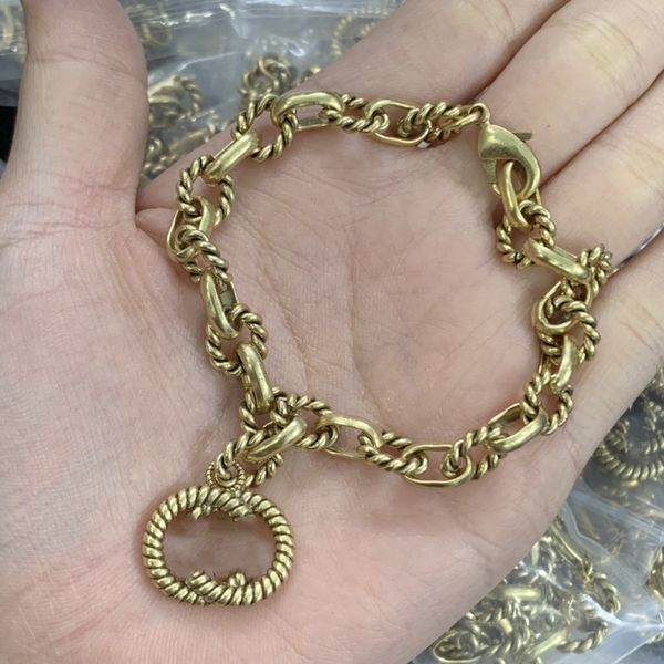 

designer love bracelet men women ggity bracelets vintage chain fashion personality hip-hop kgs1i, Golden;silver