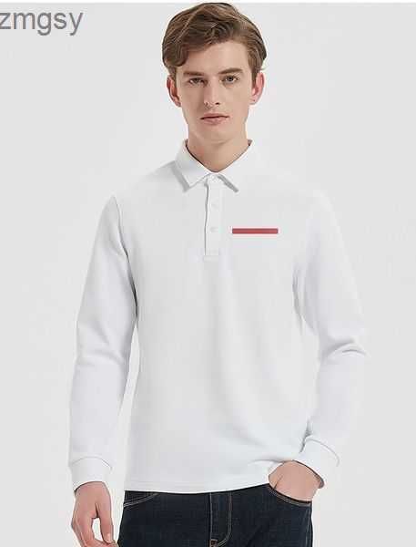 

men's polo tee designer t shirt man polos mens polo shirts pullover long sleeve tees solid tshirts sweatshirt sportswear oversized tshi, White;black