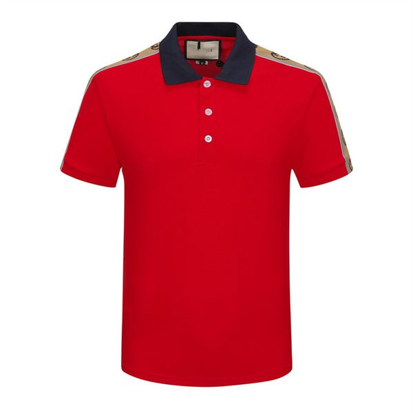 

men's fashion polo shirt luxury italian men's clothing short sleeve fashion casual high-quality men's summer t-shirt multiple, White;black