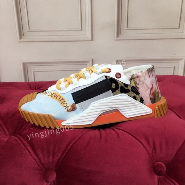

new designer womens causal shoes fashion mens leather lace up platform sole sneakers white black women velvet suede2023