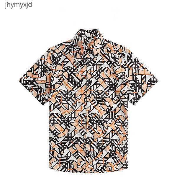 

luxury designer shirts mens fashion geometric print bowling shirt hawaii floral casual men slim fit short sleeve variety size -xxxl #818 y3, White;black