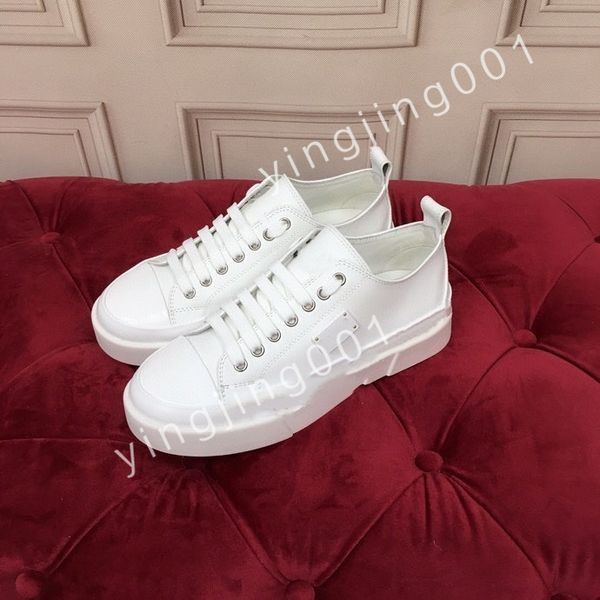 

2023 casual shoes womens designer travel leather lace-up sneaker fashion lady flat running trainers woman shoe platform mens sneakers, Black