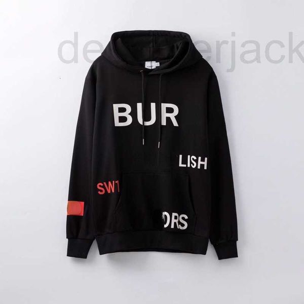 

men's hoodies & sweatshirts designer men's hoodie luxury brand multi-letter design pullover sweatshirt couples thin coat drawstrin, Black