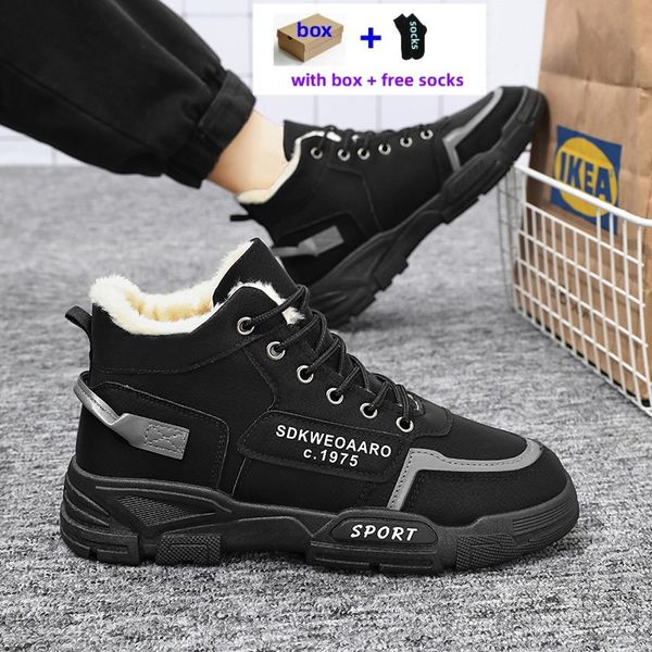 

Winter Snow Boots Designer Mens Fuzz Booties Sneakers Hiking Warm Fur Shoes Wear Resisting Leather Ankle Half Boot Outdoor Good Man Sport Item Z, Khaki