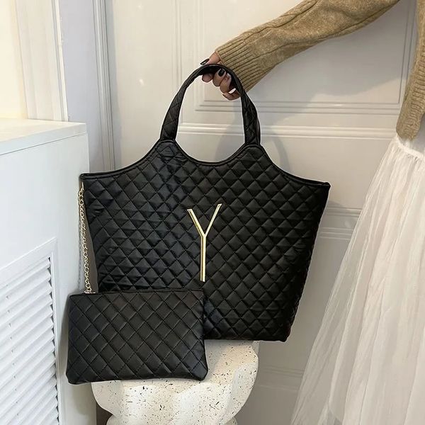 

icare maxi oversized shopping tote bag designer handbags 2 size attaches mini wallet quilted lambskin womens travel satchel shoulder purse s