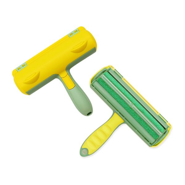 

pet hair remover reusable cat and dog hair remover for furniture bedding portable multi surface lint roller and fur removal tool