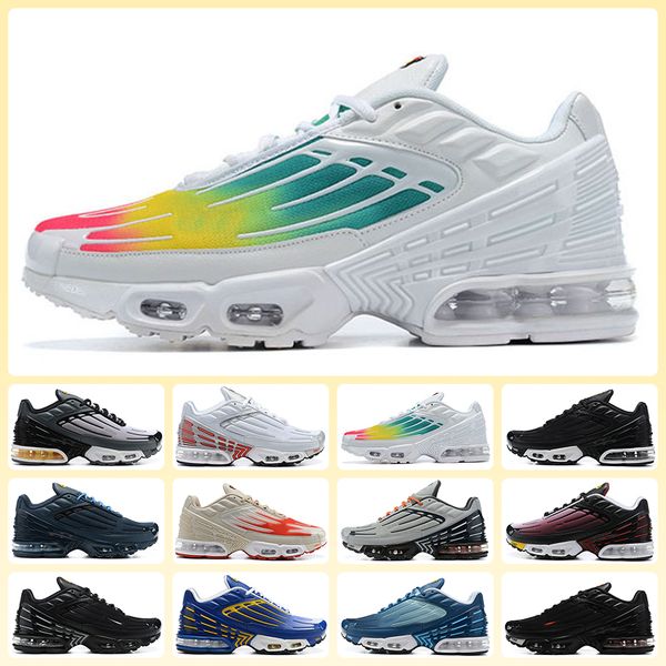 

tn plus 3 running shoes since black brown green blue red grey white deep grey light grey dark green royal blue mult split tn3 men women spor