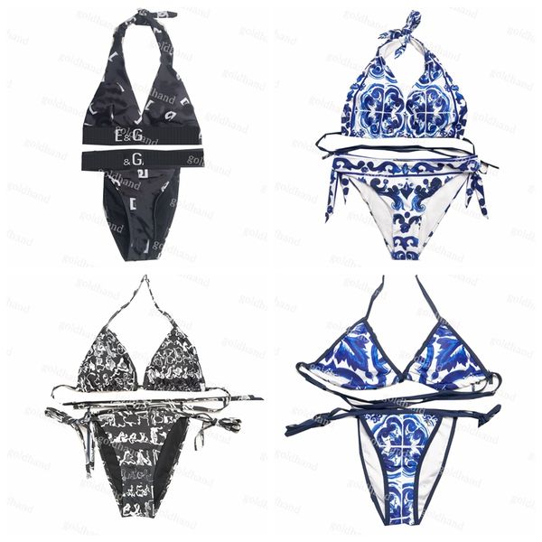 

designer womens two piece swimwear luxury brand bikini women knotted swimsuit fashion summer beachwear, White;black