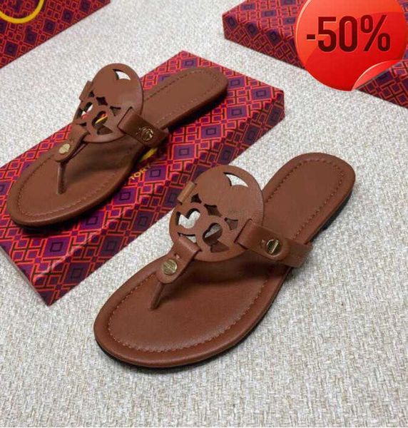 

sandals luxury desinger women shoes slipper summer leather women's sandal casual slides outdoor female flip flops112, Black